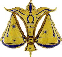 Zodiac Libra, golden