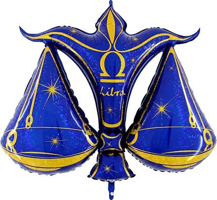 Знак зодиака Весы, синий