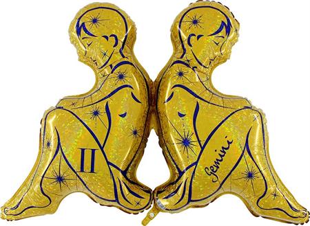 Zodiac Gemini, golden
