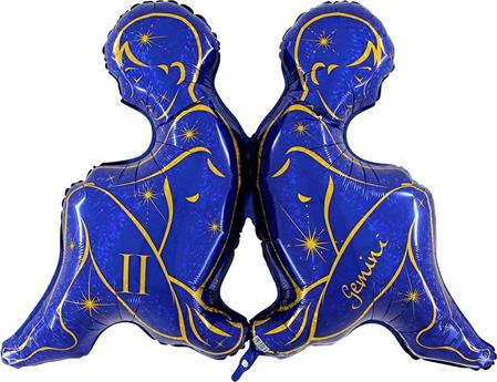 Знак зодиака Близнецы, синий