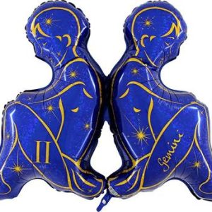 Zodiac Aquarius, blue