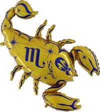 Zodiac Scorpio, golden