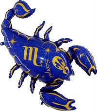 Знак зодиака Скорпион, синий