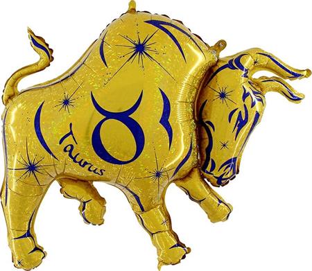 Zodiac Taurus, golden