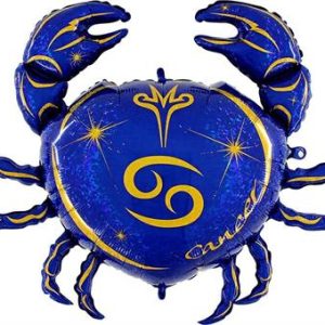 Zodiac Aquarius, blue
