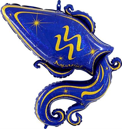 Знак зодиака Водолей, синий