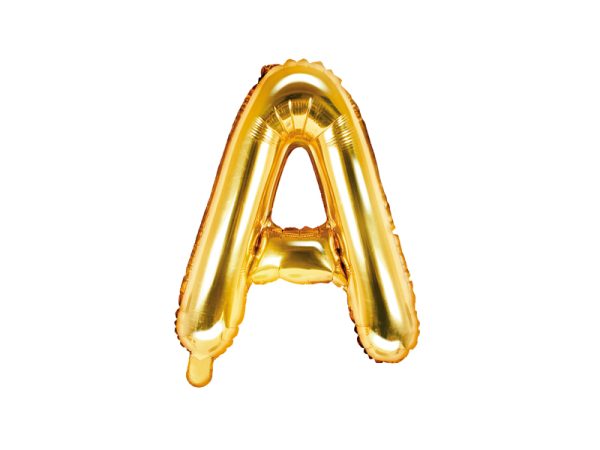 Foil balloon letter, gold