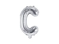 Foil balloon letter «C», silver