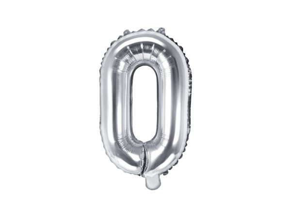 Foil balloon letter «O», silver