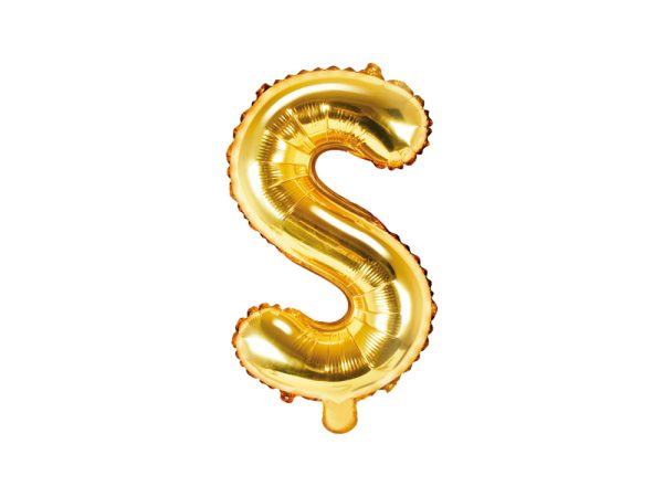 Foil balloon letter, gold