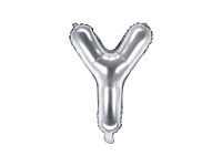 Foil balloon letter «Y», silver