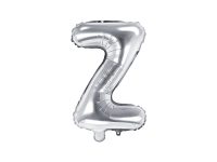 Foil balloon letter «Z», silver
