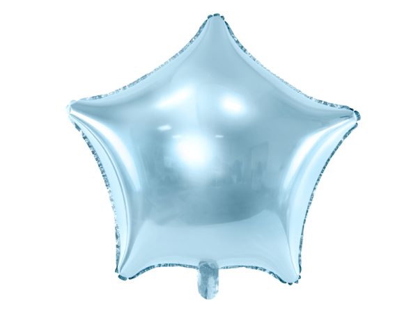 Taht-helesinine-FB3M-011 Foil balloon "STAR" light blue