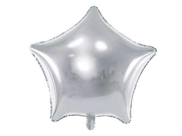 Taht-hobe-FB3M-018 Foil balloon "STAR" silver