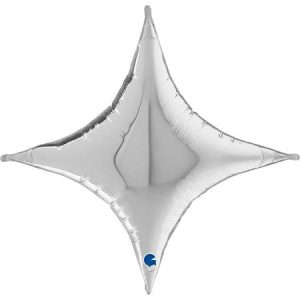 Foil balloon "BIRTHDAY WISHES", star