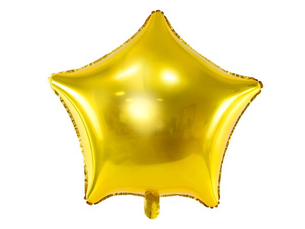 Taht-kuldne-FB3M-019 Foil balloon "STAR" gold