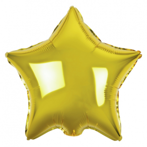 Foil balloon "BIRTHDAY WISHES", star