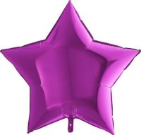 Star, purple, metallic