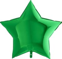 Star, green, metallic