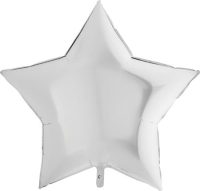 Star, white, metallic