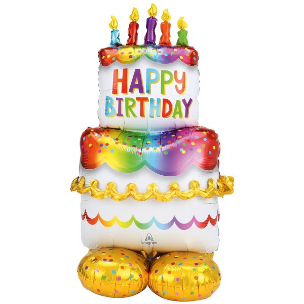 Tort Foil balloon "CAKE HAPPY BIRTHDAY"