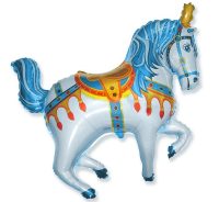 Foil balloon «The Circus Horse», blue