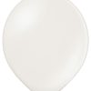 Latex balloon «white metallic»