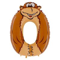Foil balloon "NUMBER 0 GORILLA"