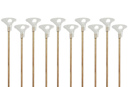 "ECO BALLOON STICKS WITH CUPS" 100 psc