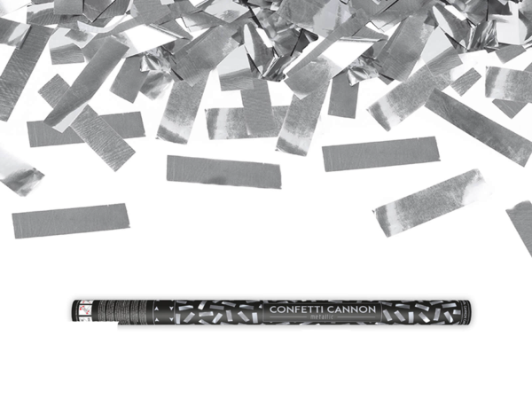 Confetti cannon "SILVER SQUARES"