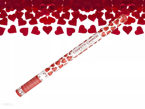 Confetti cannon "RED HEARTS"