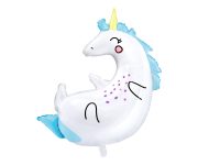 Foil balloon «UNICORN» white