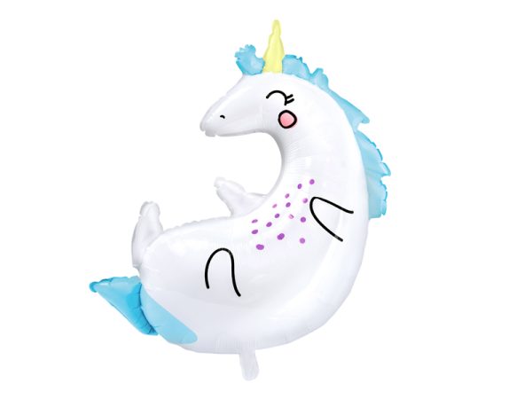 Foil balloon «UNICORN» white