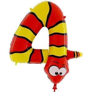 Фольгированный шар "ЦИФРА 3" розово-золотой блестящий