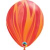 marmor-oranz-kollane Latex balloon «orange-red agate»