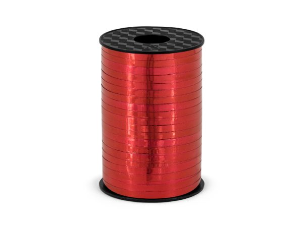 Balloon ribbon "RED METALLIC"