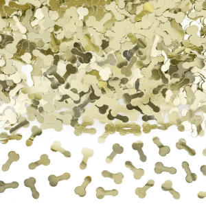 peenisekujuline-konfetti Latex balloon «pastel yellow»