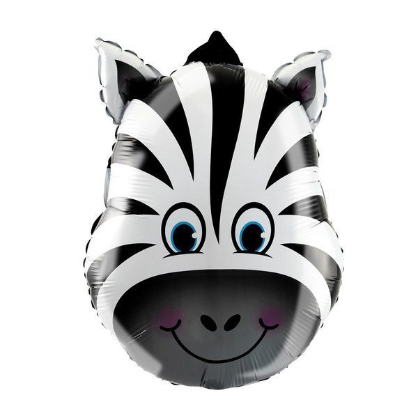 Foil balloon «ZEBRA», head