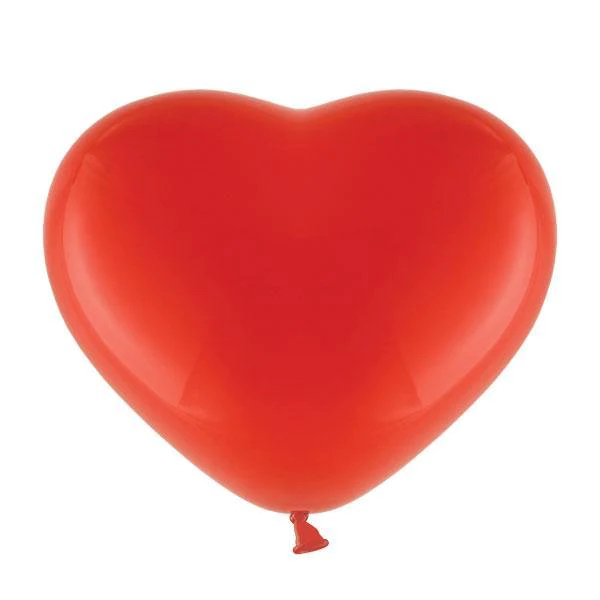 punane-suda-lateksist Latex balloon «red heart»