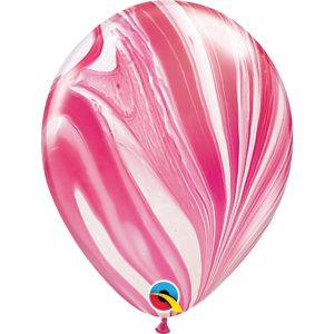 Latex balloon «black-white agate»