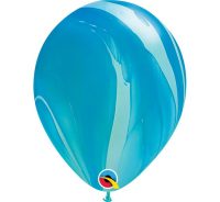 Latex balloon «blue rainbow agate»