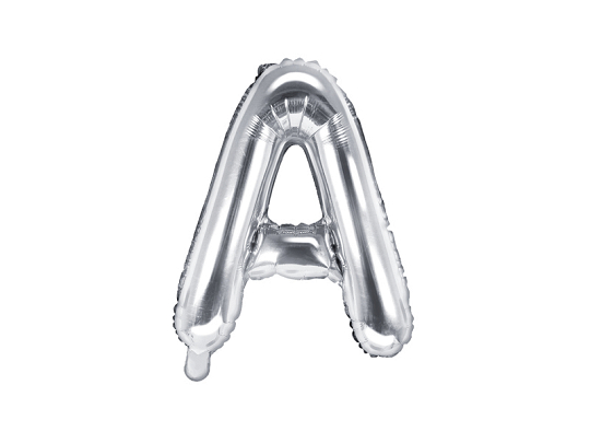 Foil balloon letter «A», silver