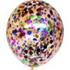 Crystal clear with confetti "multicolor circles"